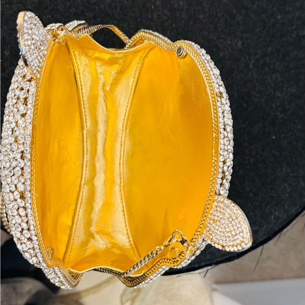 Rhinestone Cat Face Evening Bag - Picture 5 of 9